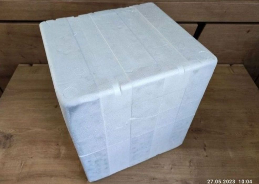 Styrobox pojemnik izotermiczny 33x30x37,5cm + 4 wkłady