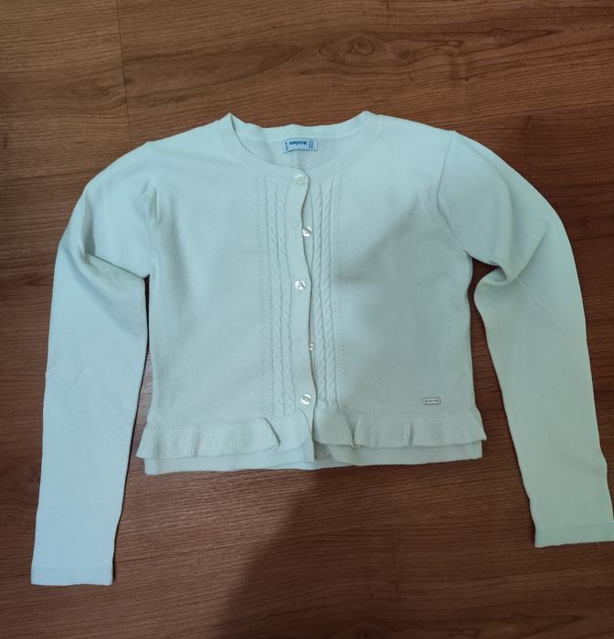 Bolero branco de menina da Mayoral