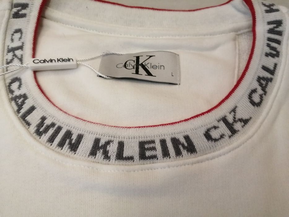NOWY męski sweter Calvin Klein elegancka bluzka CK L