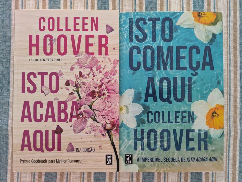 Livros - isto Acaba Aqui - Isto começa Aqui - Colleen Hoover - oferta portes