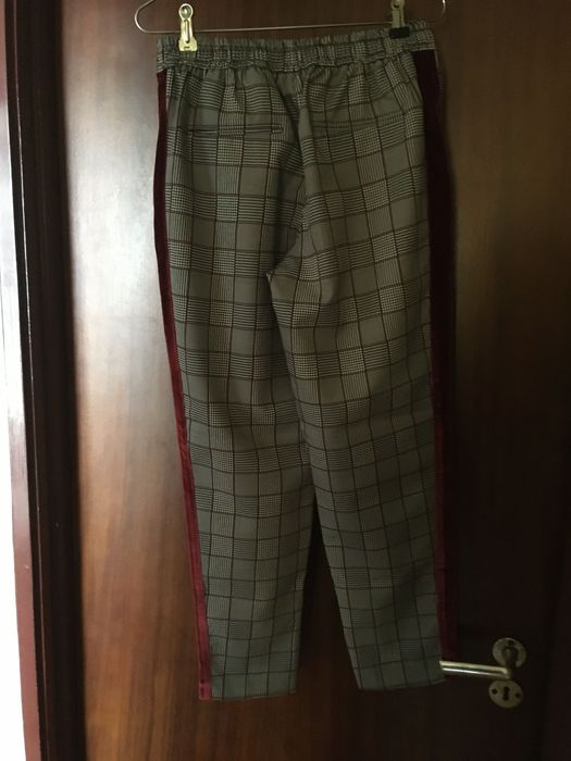 Calças de rapariga aos quadrados