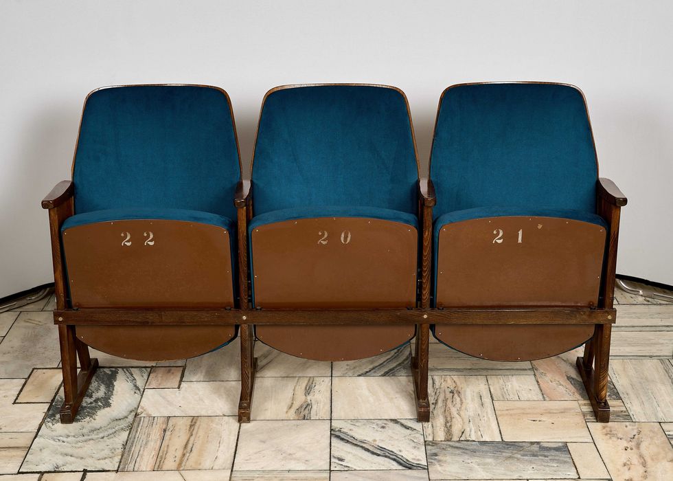 Fotele kinowe Vintage Czechosłowacja lata 70