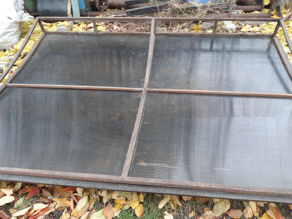 Навес для крыльца, поликарбонат