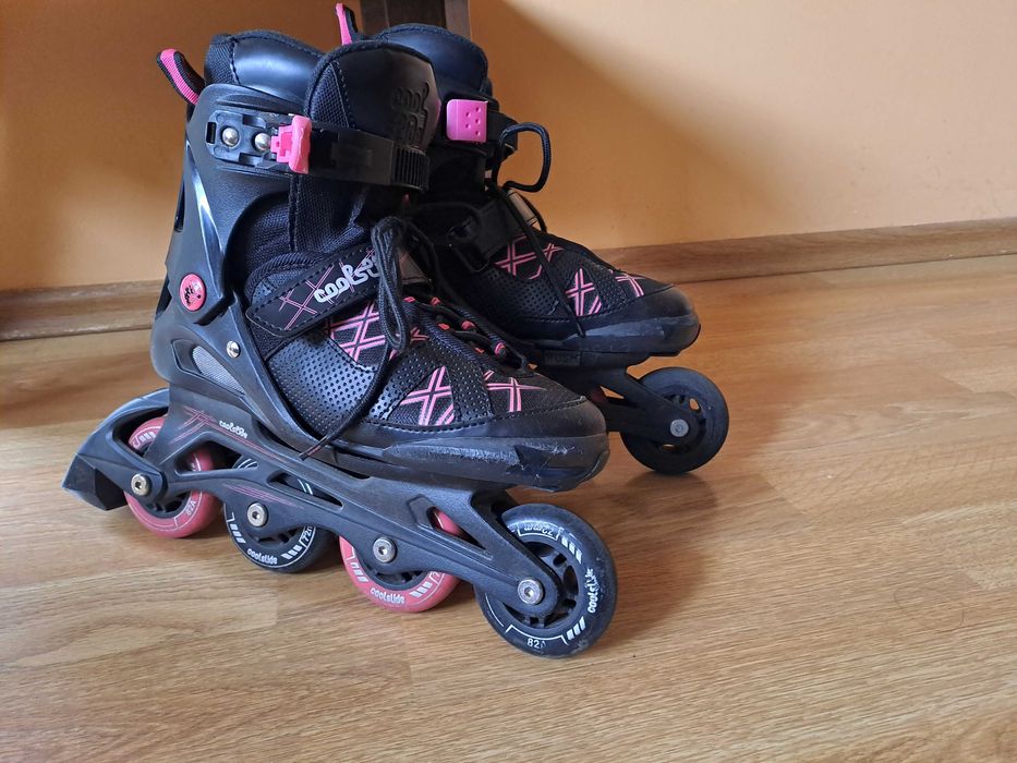Rolki lady moldana roz. 32-35(36) czarno-różowe
