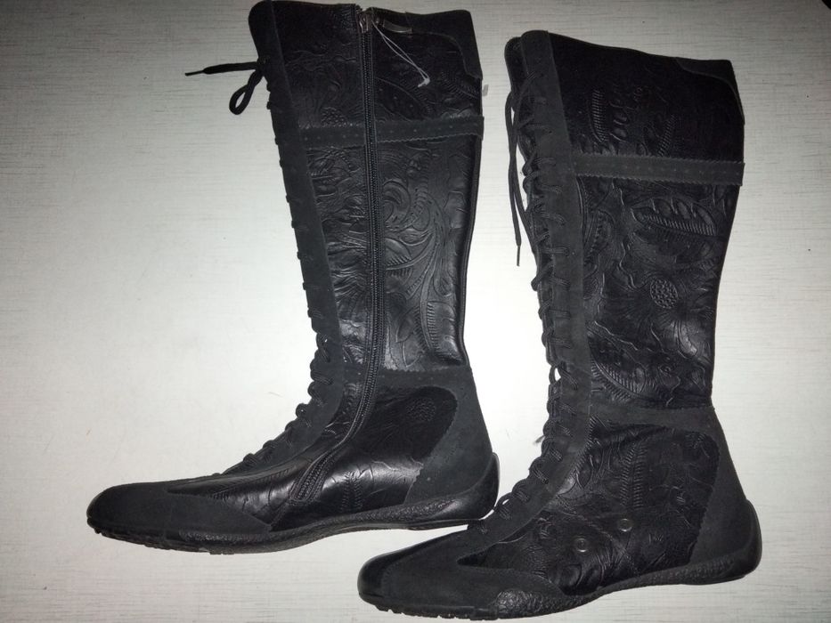 Сапоги кожаные р.37,5