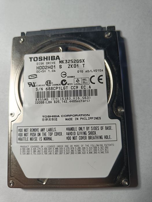 Жорсткий диск 320 ГБ HDD 320 gb sata 2.5' сата ноутбука