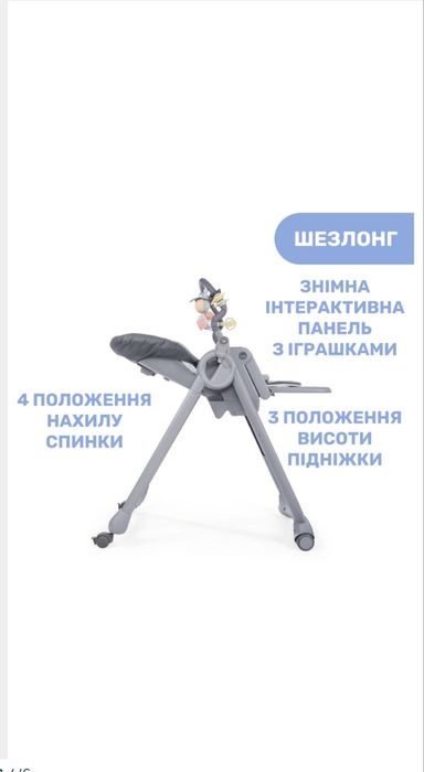Стульчик для кормления Chicco Polly Magic Relax