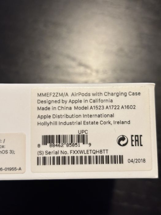 pudełko po słuchawkach Air Pods