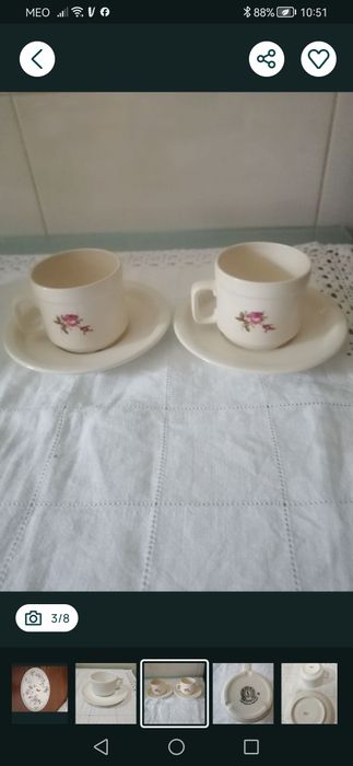 Estrumento para enrolar o cabelo + colher de compota+chávenas VA e Sacavém+panos novos  ponte cruz
Está nova..
Utilizada 2 vezes 
20€