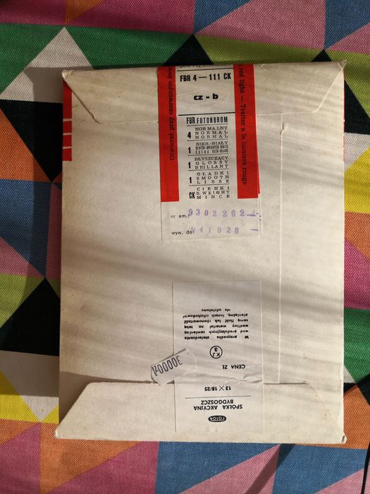 Papier fotograficzny czarno-biały FOTON nr 2