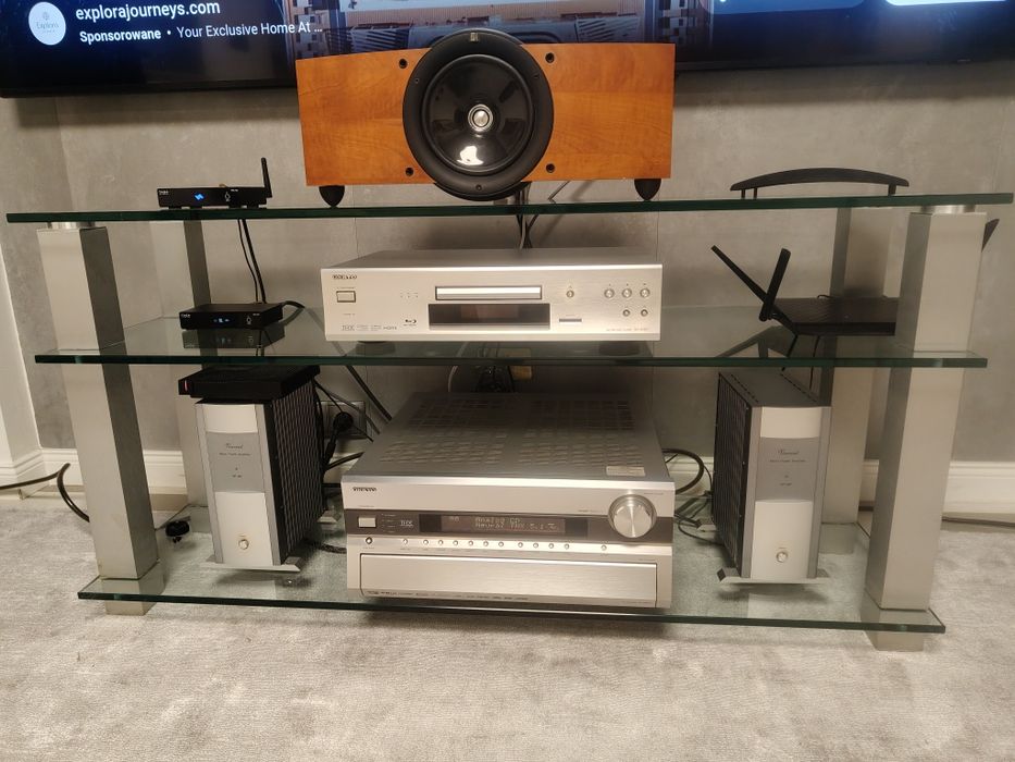Vincent SP-997 Srebrny dwie Końcówki Mocy Monoblok jak nowe