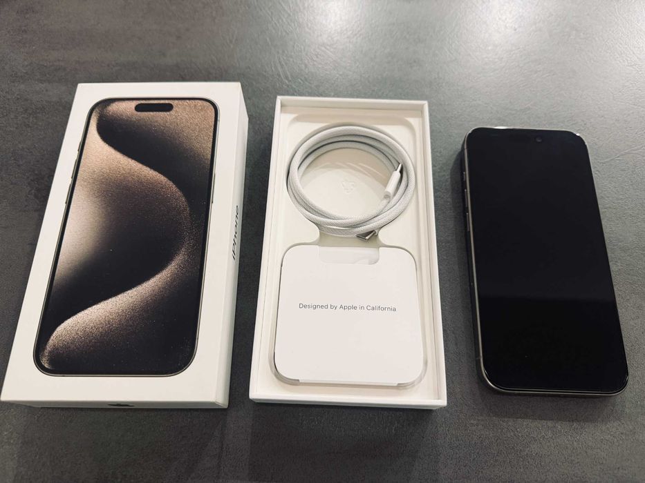Iphone 15 pro 256 GB titanium stan perfekcyjny