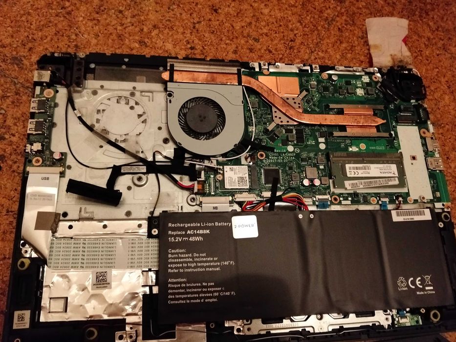 PC para restaurar ou peças