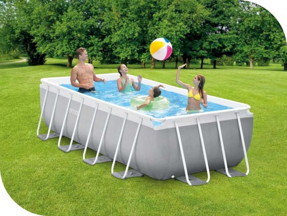 Бассейн Intex 26788 с лестницей и фильтр-насосом 400-200-100 см