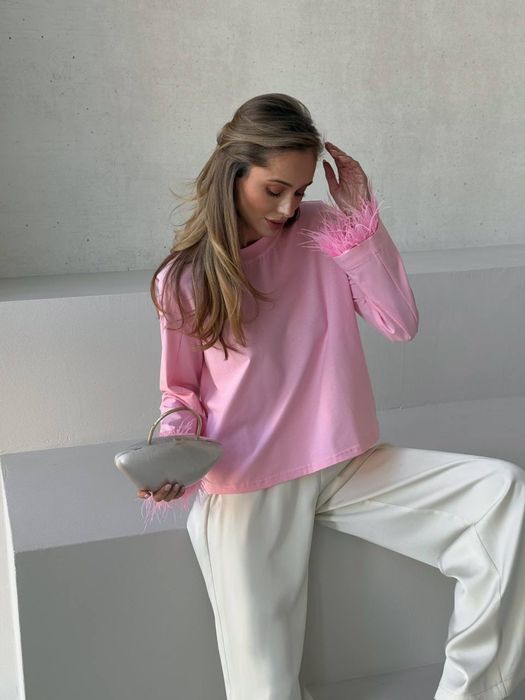 Лонгслів з пірʼям