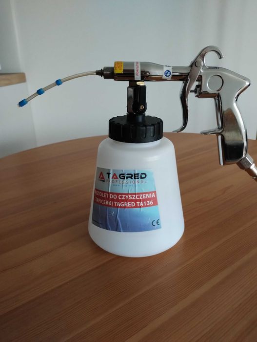 Pneumatyczny pistolet czyszczący tapicerkę 1L