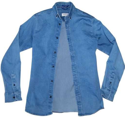 JACK JONES george ROZ.S koszula męska jeansowa stretch