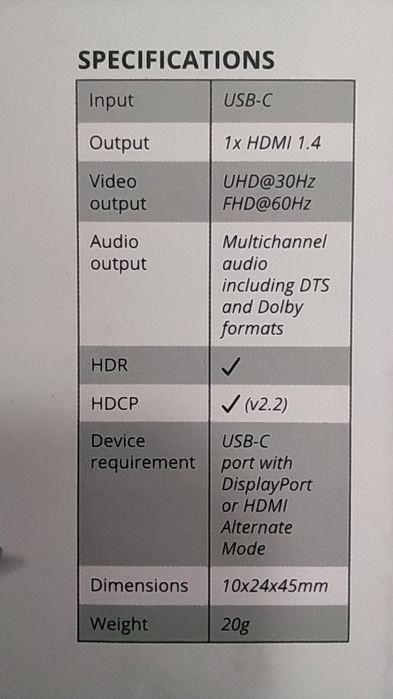 Перехідник адаптер USB-C - HDMI TRUST