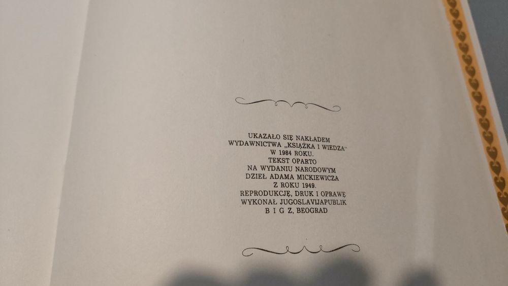 Pan Tadeusz Adam Mickiewicz