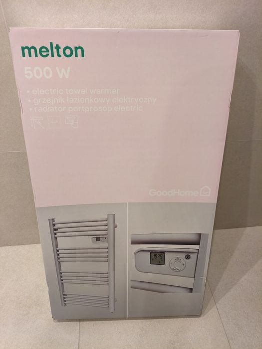 Melton 500 W grzejnik łazienkowy,  nowy, biała perła ;-)