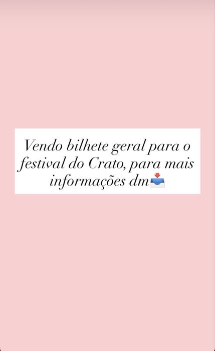 Passe geral festival Crato 2026