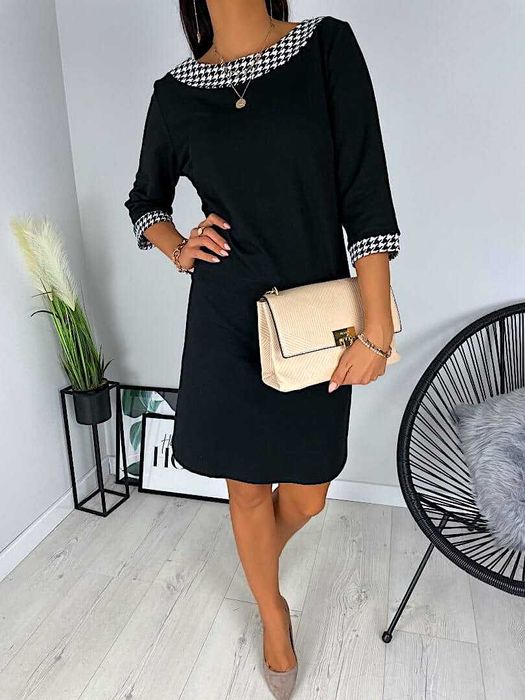 Elegancka czarna Sukienka r. 46 Nowa Polski produkt