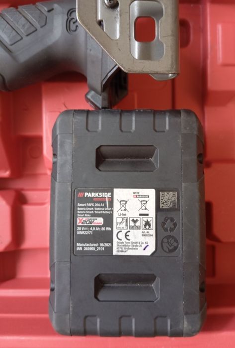 Aparafusadora Parkside Performance 20V 60Nm com bateria Smart 4Ah