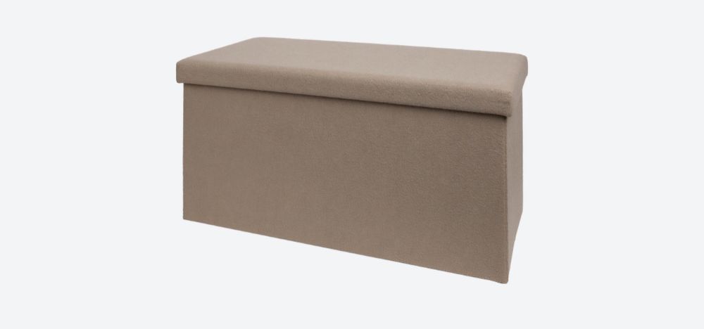 Vendo baú/ banco branco e bege novos