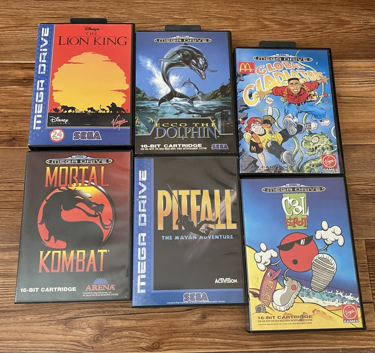 Sega MegaDrive/Genesis: ComixZone, Pitfall, Mortal Kombat, Aladdin