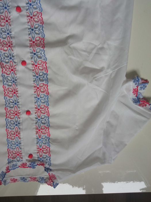 Biała lekka piżama długie spodnie r 40/42