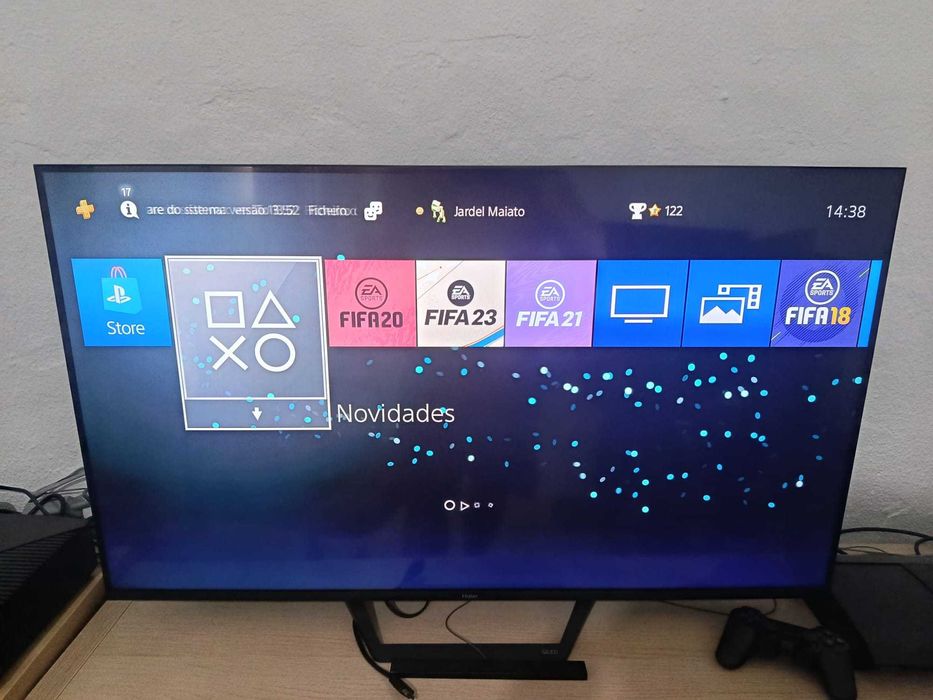 Consola PS4 Slim 1 TB + comando + 6 jogos + caixa original