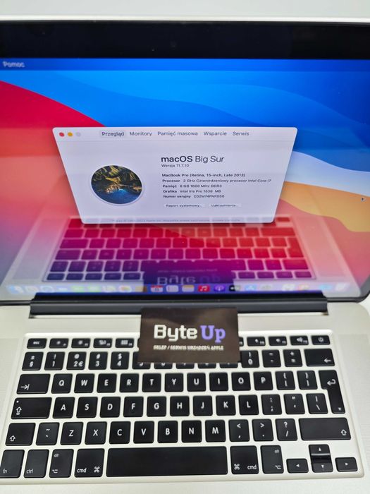 Apple MacBook Pro 13" A1398 (2013) /Intel Core i7/8GB/256GB  GWARANCJA