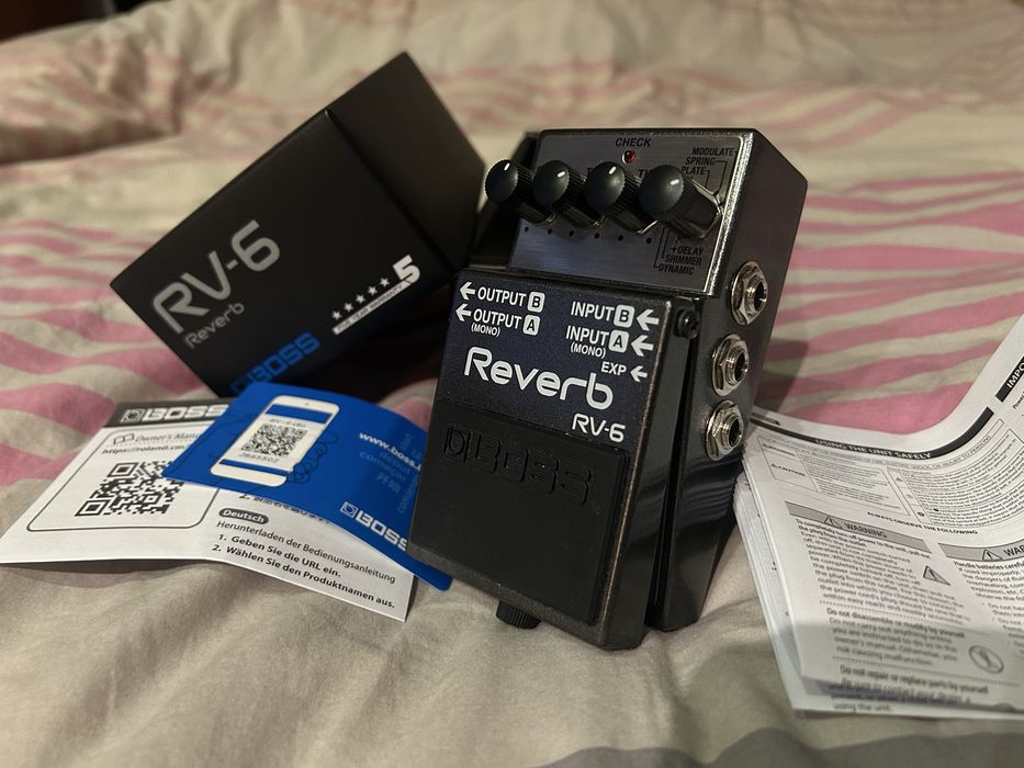 BOSS RV-6 reverb echo pogłos rv6 rv 6 Roland efekt gitarowy gitara pedał