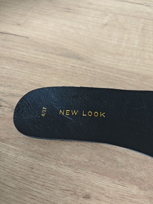 Nowe wysokie, czarne botki, zamek, na obcasie, New Look
