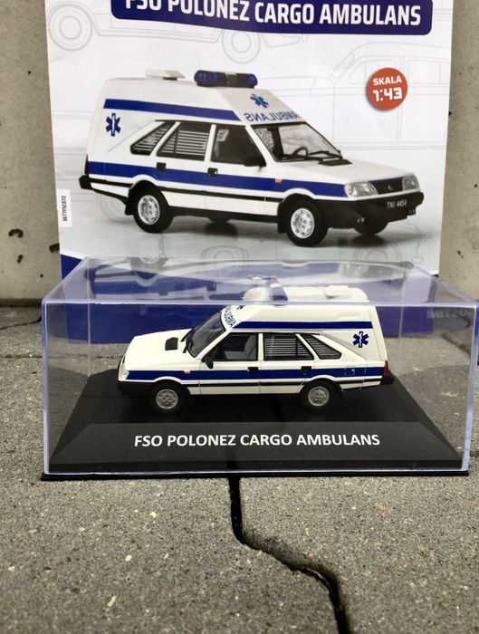 POLONEZ CARGO AMBULANS-auta PRL,model,autka,kolekcja,rysunek