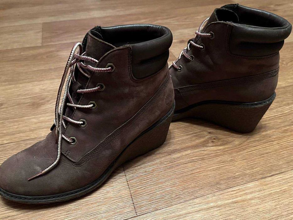 Ботинки на платформе женские,танкетка,сникерсы, Тимберлэнд, Timberland