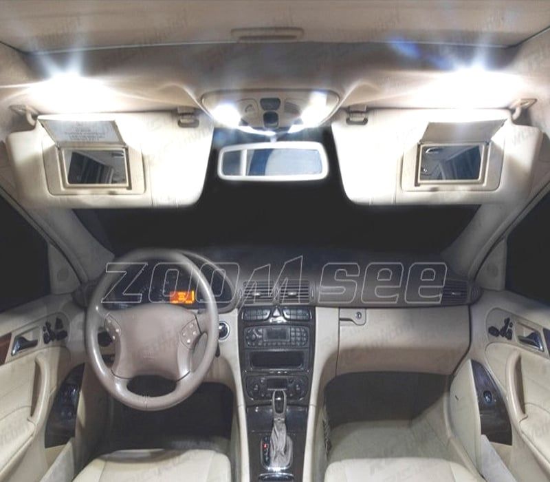KIT COMPLETO DE 9 LAMPADAS LED INTERIOR PARA MERCEDES CLASE C W202 C220 C230 C280 C43 AMG 93-99