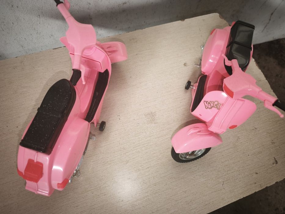 Lote 2 scooters Nancy rosa para bonecas