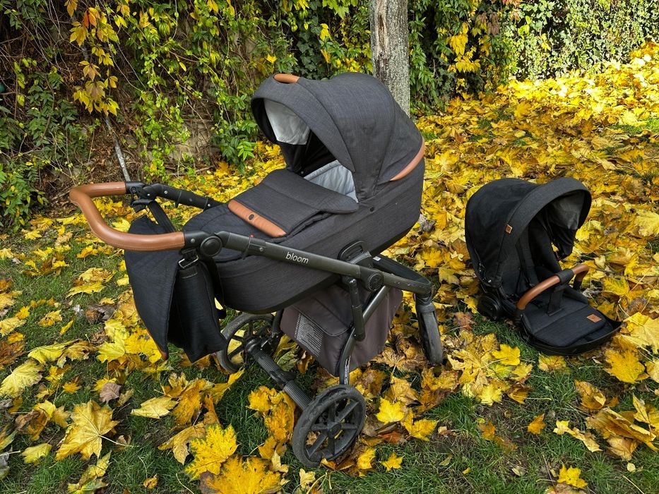 Wózek 2w1 Roan Bloom grafit z brązem