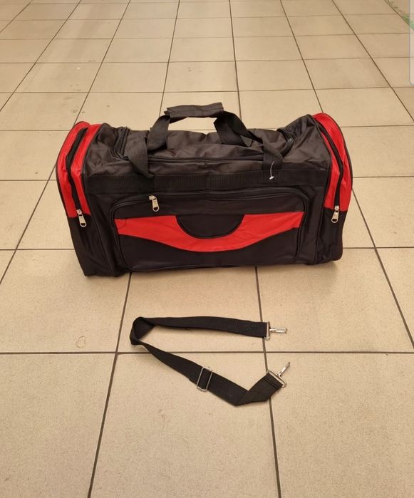 Czerwono-czarna Torba 120litr