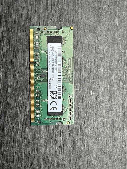 8GB (2x4GB) DDR3L SODIMM 1600MHz 1Rx8 PC3L-12800S-11-13-B4