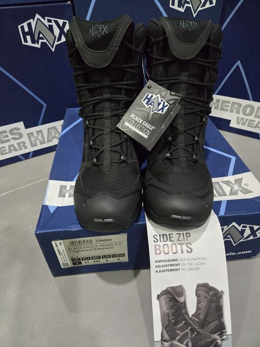 Botas haix Black eagle athletic 2.0t high sidezipper fecho