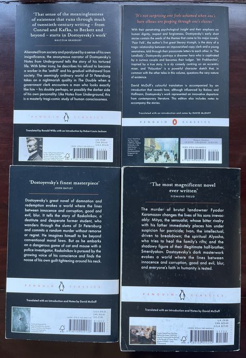 Livros Dostoyevsky - Penguin Books