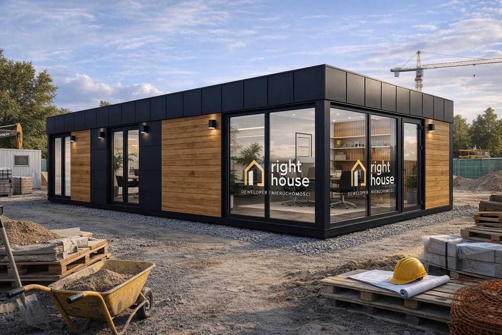 Kontener Handlowy Mieszkalny Biurowy Usługowy Pawilon 6x3 7x3 8x3