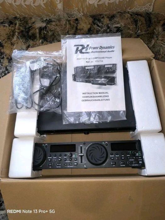 Power Dynamics PDX115. Новий! Audio CD/ MP3 CD / 2-USB /2- SD  card.