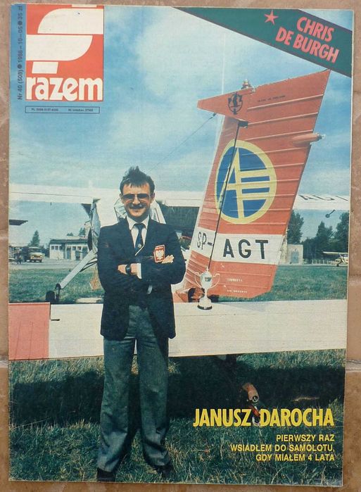 RAZEM tygodnik nr 40/1986 - plakat - CHRIS DE BURGH