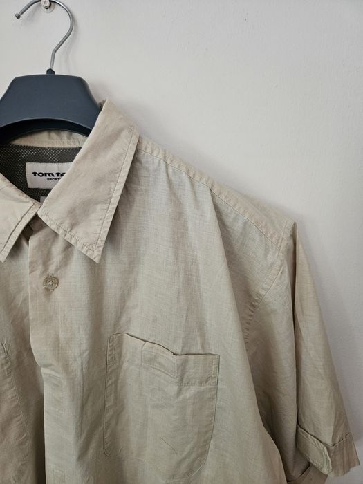 Tom Tailor piaskowa koszula sportswear fit & sport r XL