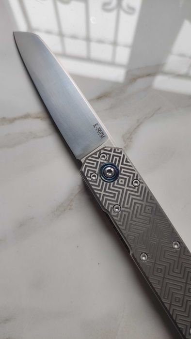 Складной нож ручной работы