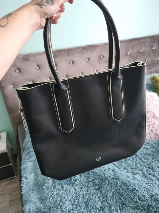 Armani EXCHANGE  oryg czarna duza torebka
