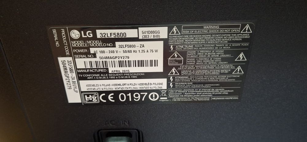 Lg 32lf5800 smart tv